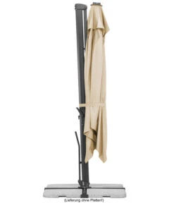 Schneider Ampelschirm Rhodos Smart, Quadratisch, Ca. B300/T300 Cm -Optimal Gartenmöbel Geschäft 6953384 WE FS 004 SchneiderAmpelschirmRhodosSmartnatur