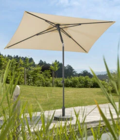 Schneider Sonnenschirm Sevilla, Rechteckig, Ca. B240/T140 Cm -Optimal Gartenmöbel Geschäft 6953475 WE MO 001 SchneiderSonnenschirmSevillanatur