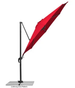 Schneider Ampelschirm Rhodos Junior, Rund, Ca. Ø300 Cm -Optimal Gartenmöbel Geschäft 6953574 WE FS 003 SchneiderAmpelschirmRhodosJunior300cmrot