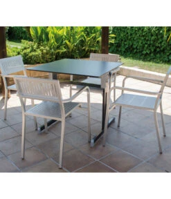 ALCO Gartentisch Gastro -Optimal Gartenmöbel Geschäft 6986483 WE MO 001 Gastrotisch80x80Anthrazit