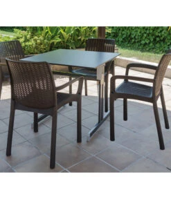 ALCO Gartentisch Gastro -Optimal Gartenmöbel Geschäft 6986483 WE MO 003 Gastrotisch80x80Anthrazit