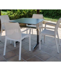 ALCO Gartentisch Gastro -Optimal Gartenmöbel Geschäft 6986483 WE MO 004 Gastrotisch80x80Anthrazit