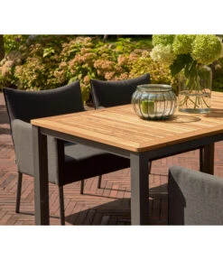 Siena Garden Gartentisch Geneva, Ca. B160/H74,2/T90 Cm -Optimal Gartenmöbel Geschäft 6986541 WE DE 008 GenevaTischTeakGraph