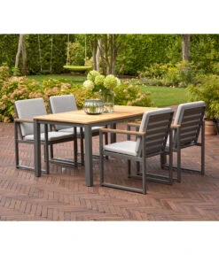 Siena Garden Gartentisch Geneva, Ca. B160/H74,2/T90 Cm -Optimal Gartenmöbel Geschäft 6986541 WE MO 001 GenevaTischTeakGraph