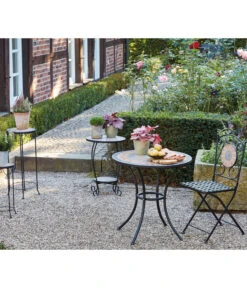 Siena Garden Blumenständer Prato, Ca. Ø40/H60,5 Cm -Optimal Gartenmöbel Geschäft 6986608 WE MO 001 AlcoBlumenstaenderPrato