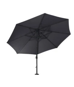 Siena Garden Ampelschirm Alphawing N+, Rund, Ca. Ø350 Cm -Optimal Gartenmöbel Geschäft 6987911 WE FS 007 SienaGardenAmpelschirmAlphawingN350cmAnthrazit