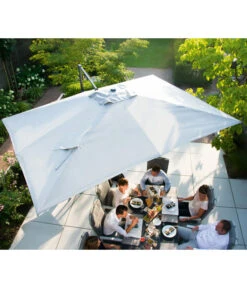 Siena Garden Ampelschirm Cirrus, Quadratisch, Ca. B350/T350 Cm -Optimal Gartenmöbel Geschäft 6987994 WE MO 001 SienaGardenCirrus350x350cm