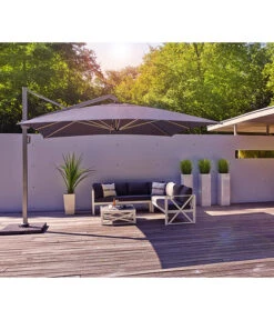 Siena Garden Ampelschirm Stratos, Rechteckig, Ca. B400/T300 Cm -Optimal Gartenmöbel Geschäft 6988026 WE MO 001 SienaGardenAmpelschirmStratos300x400cmSchwarz