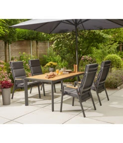 Siena Garden Sonnenschirm Gastro, Quadratisch, Ca. B300/T300 Cm -Optimal Gartenmöbel Geschäft 6988422 WE MO 002 SienaGardenGastoSchirm300x300anthrazit